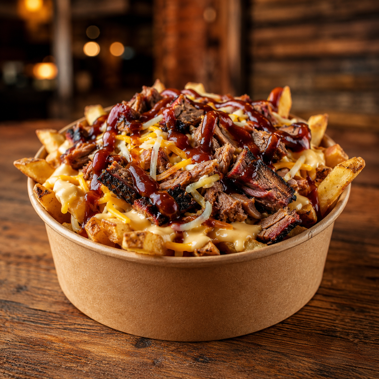 The Rustler loaded fry basket